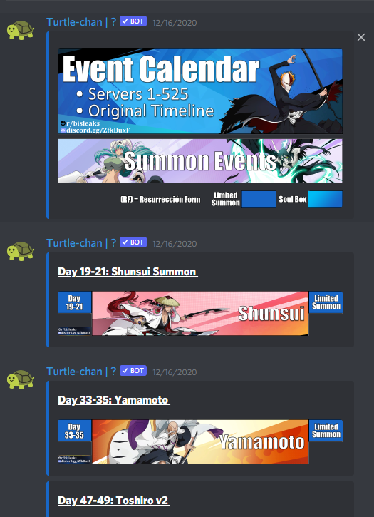 Lunar Discord Bot Calendar